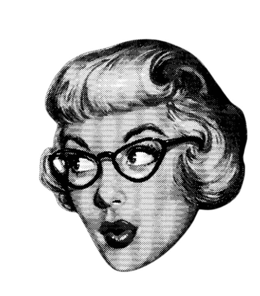 imagem pixelada de uma mulher de óculos